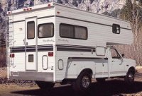 Slide-in camper
