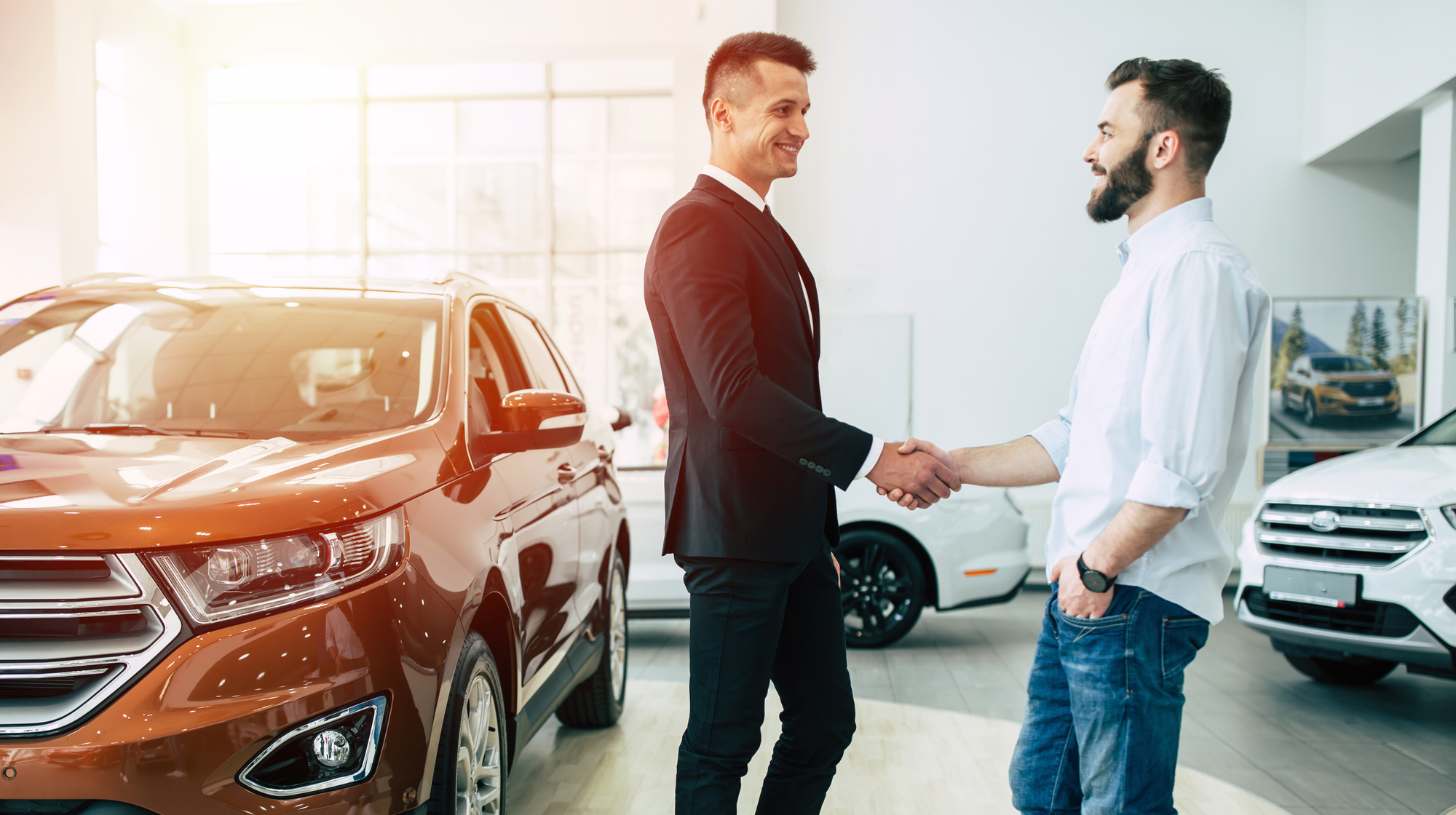 person buying a car