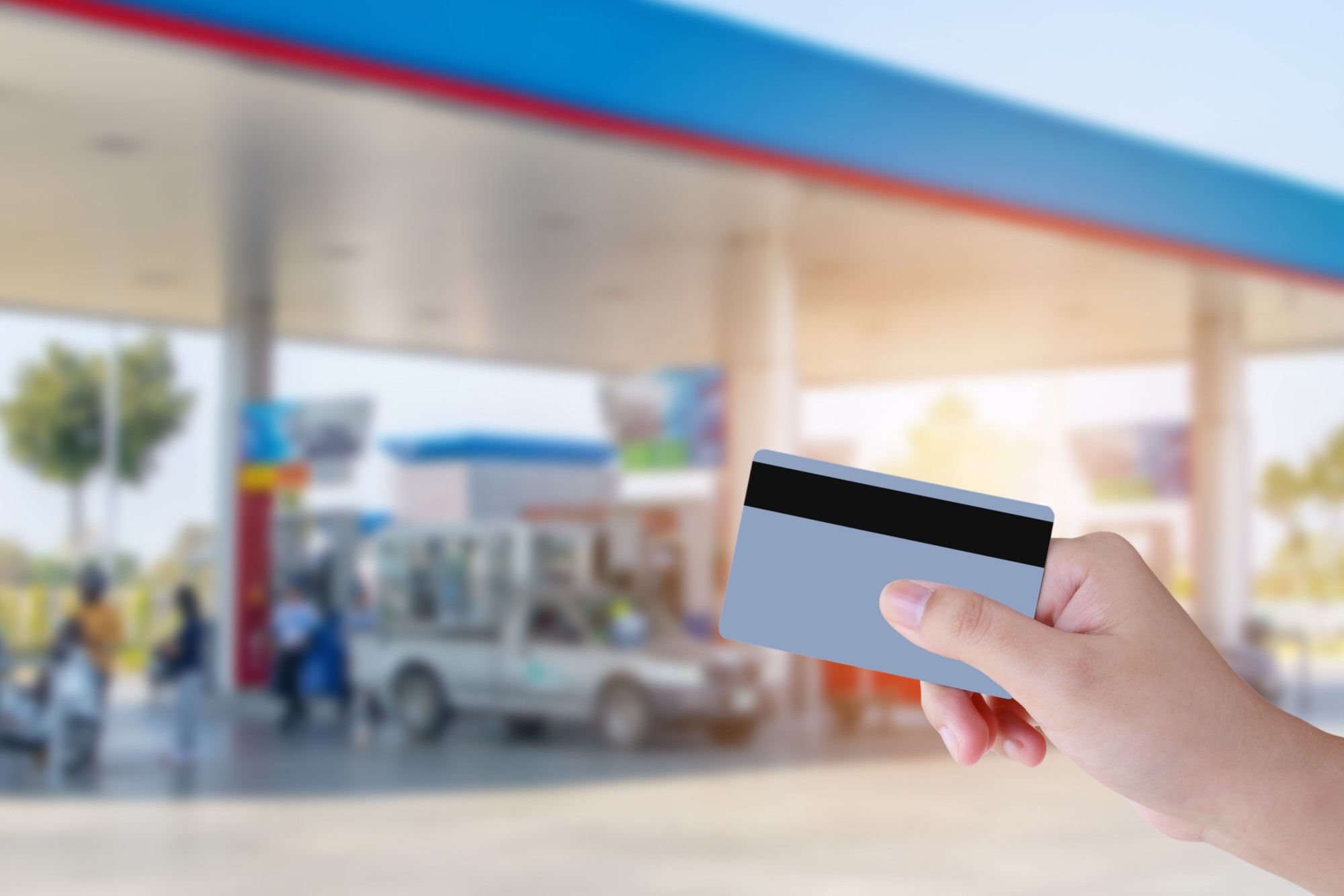 fuel station and credit card