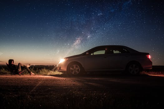 car at night