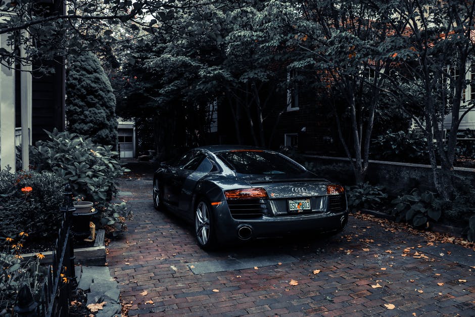 car in driveway