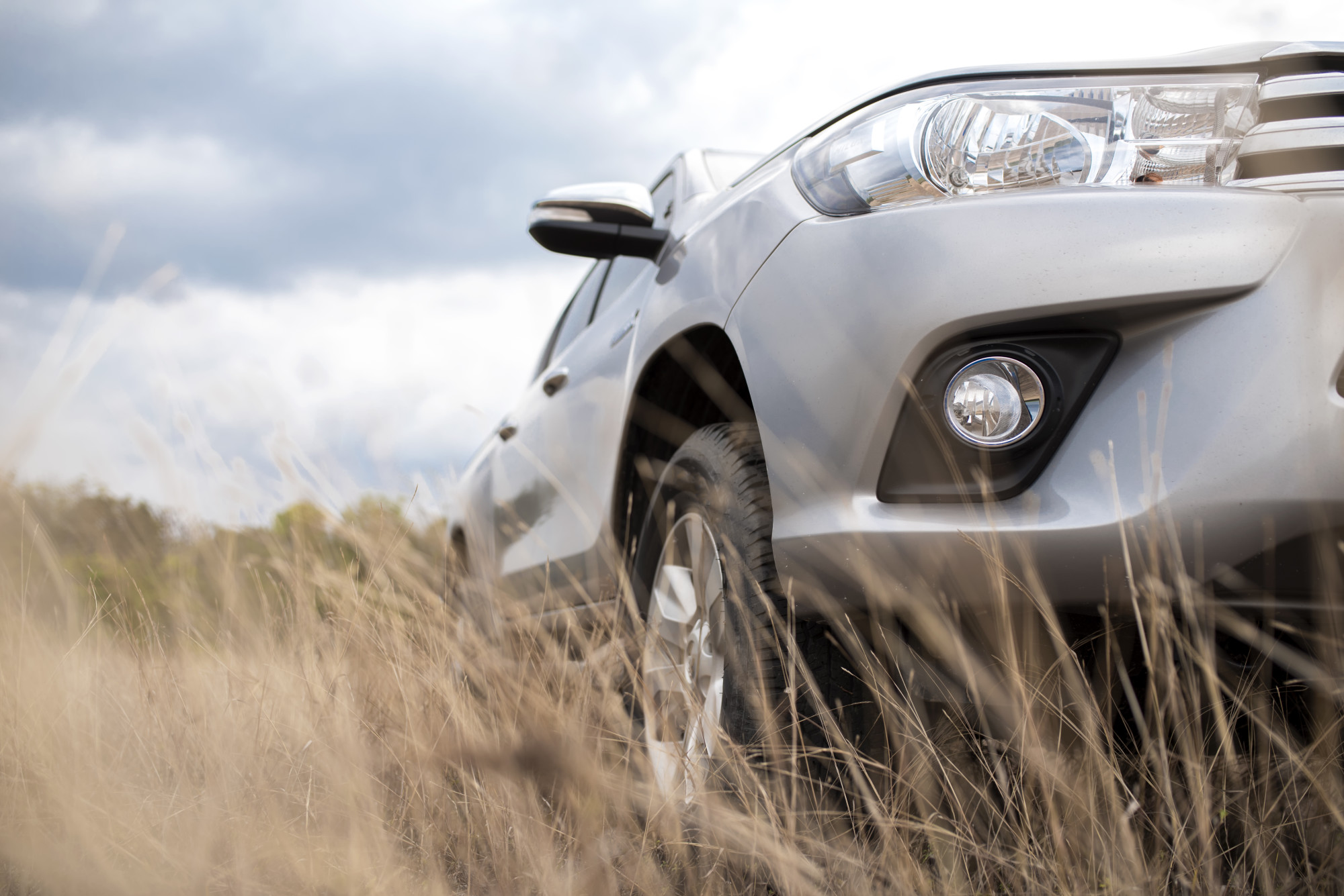 toyota truck in grass