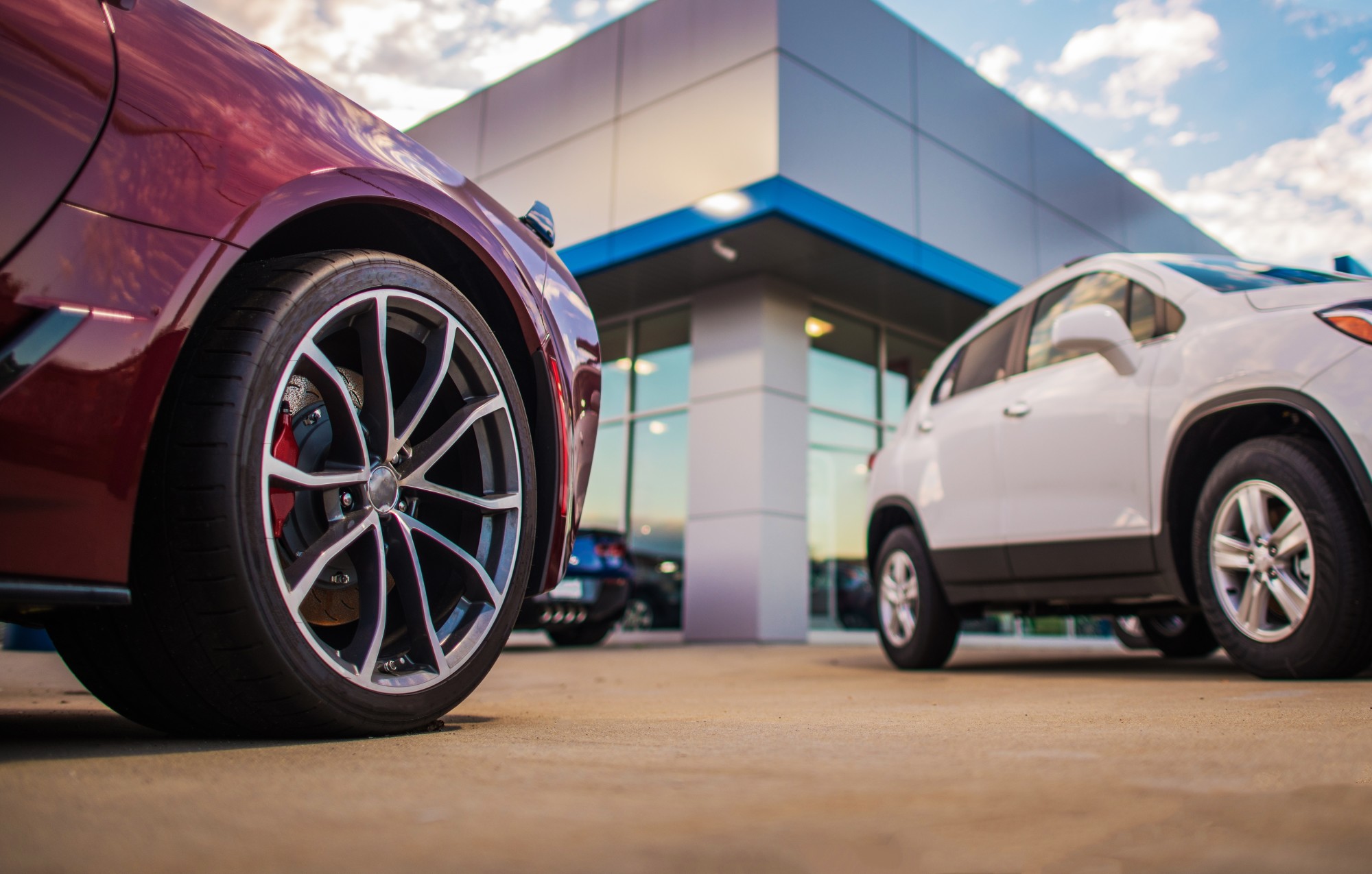 cars at dealership