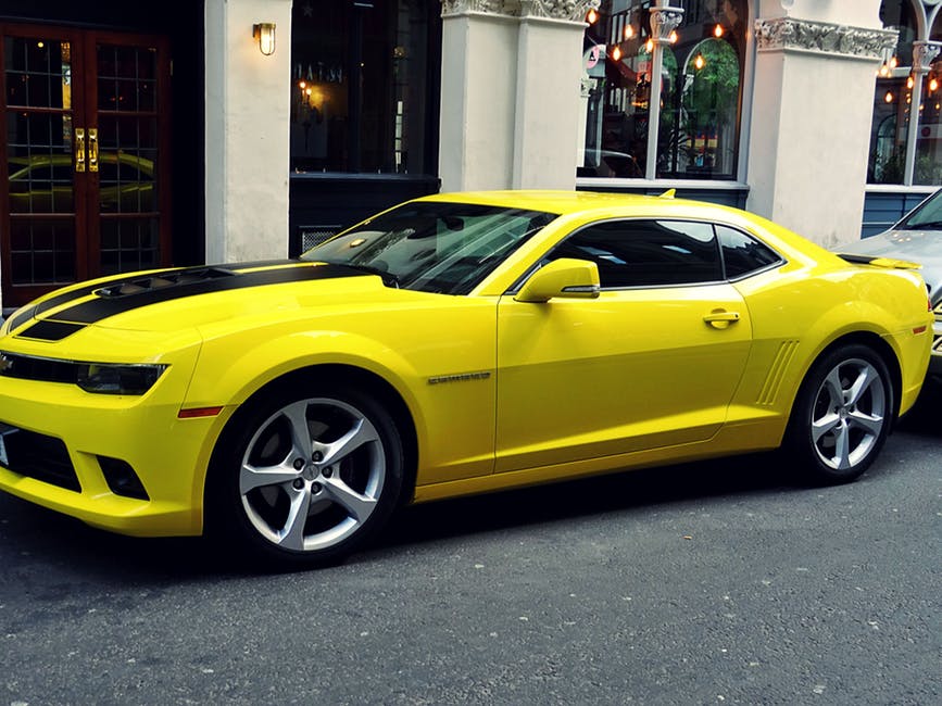 sports car on street