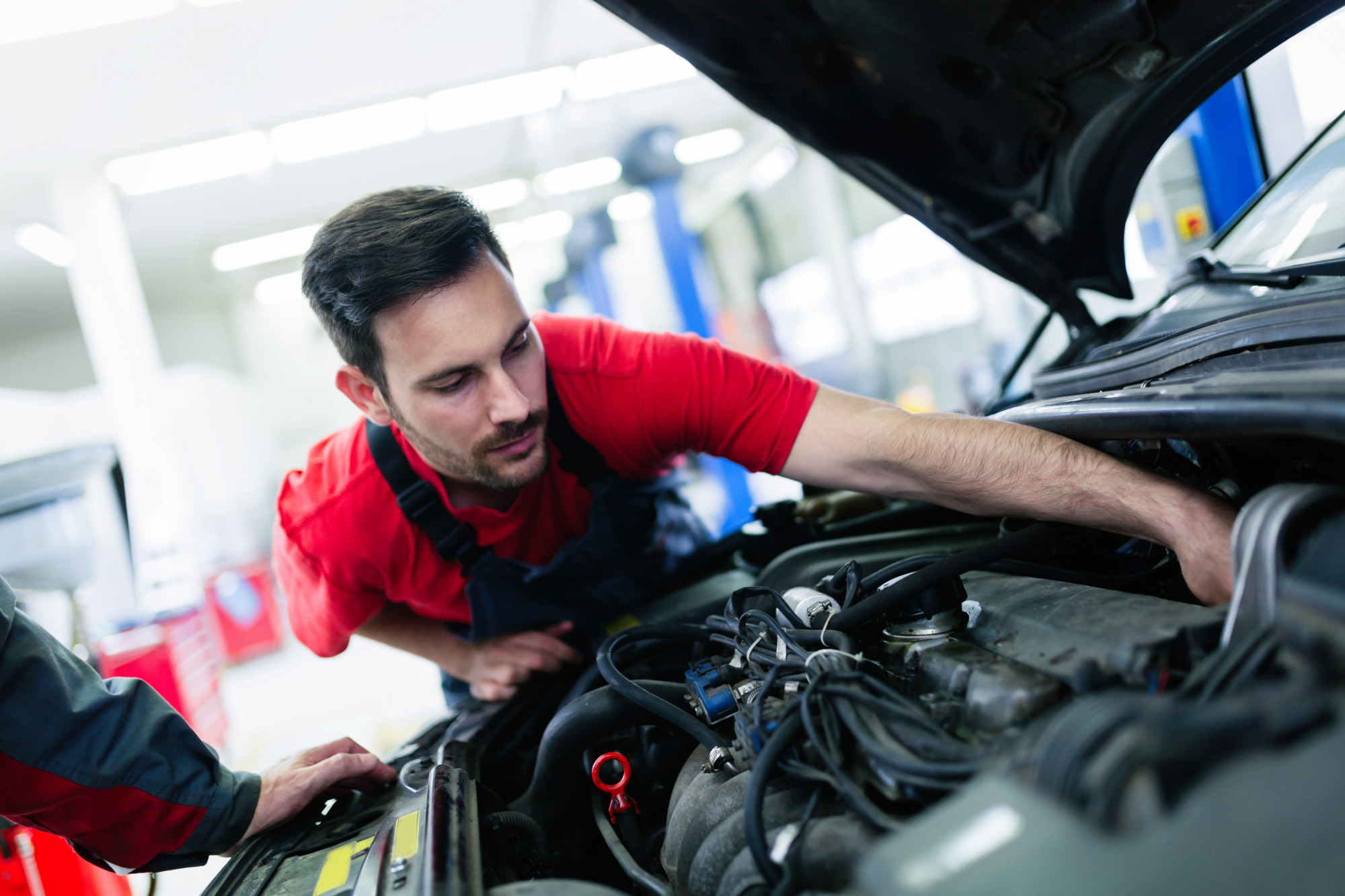 Employee Doing Car Maintenance