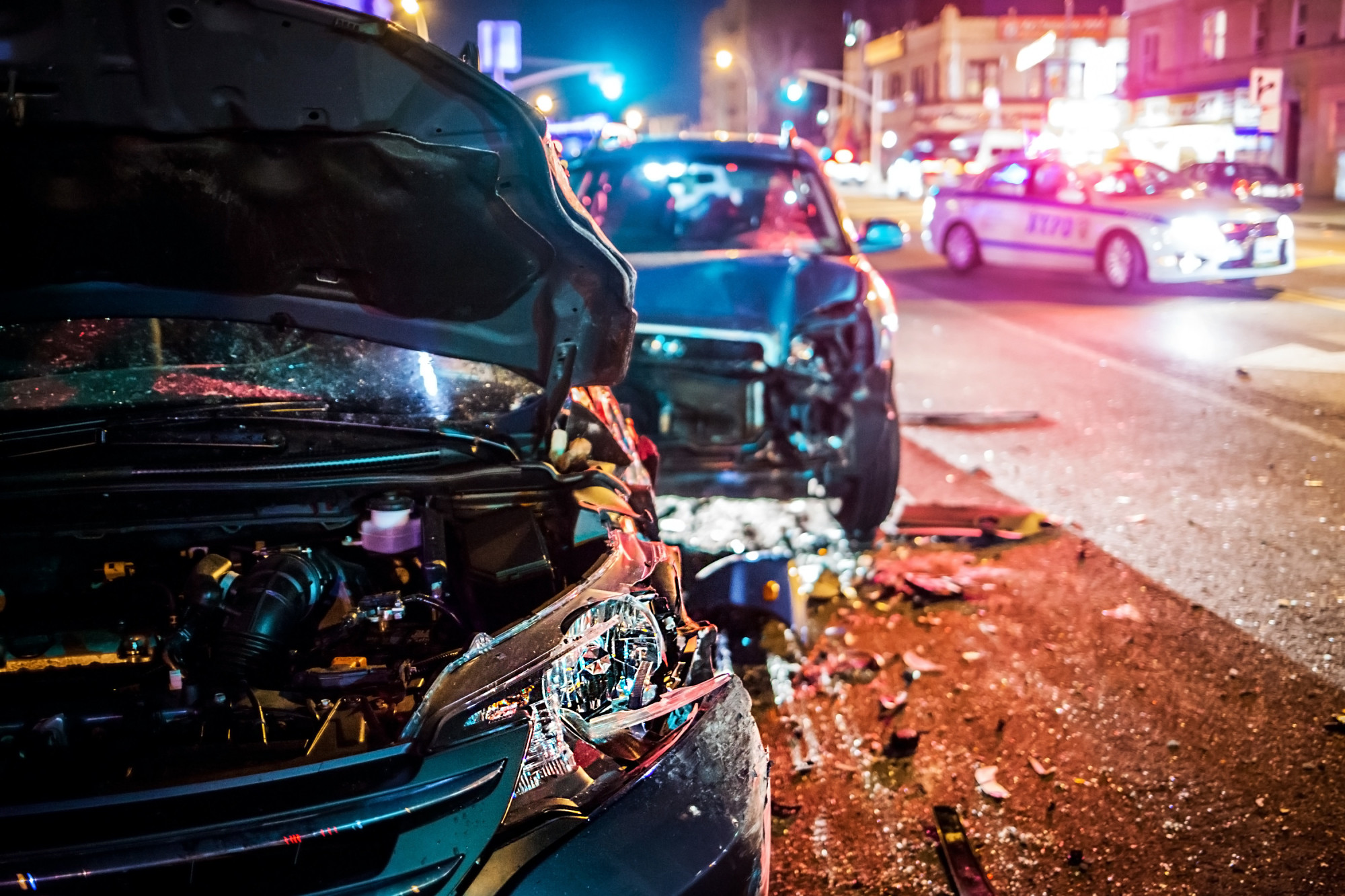 Crashed Car After Collision