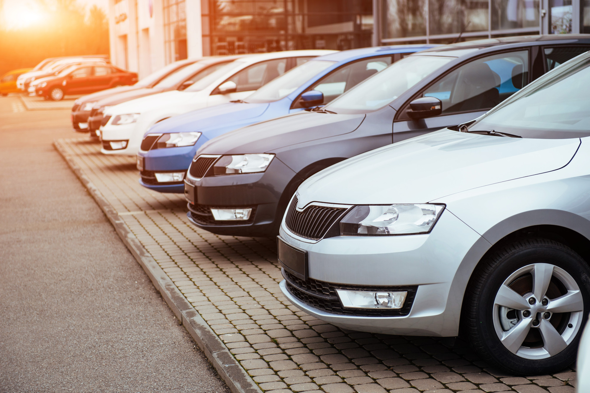 Row of Cars