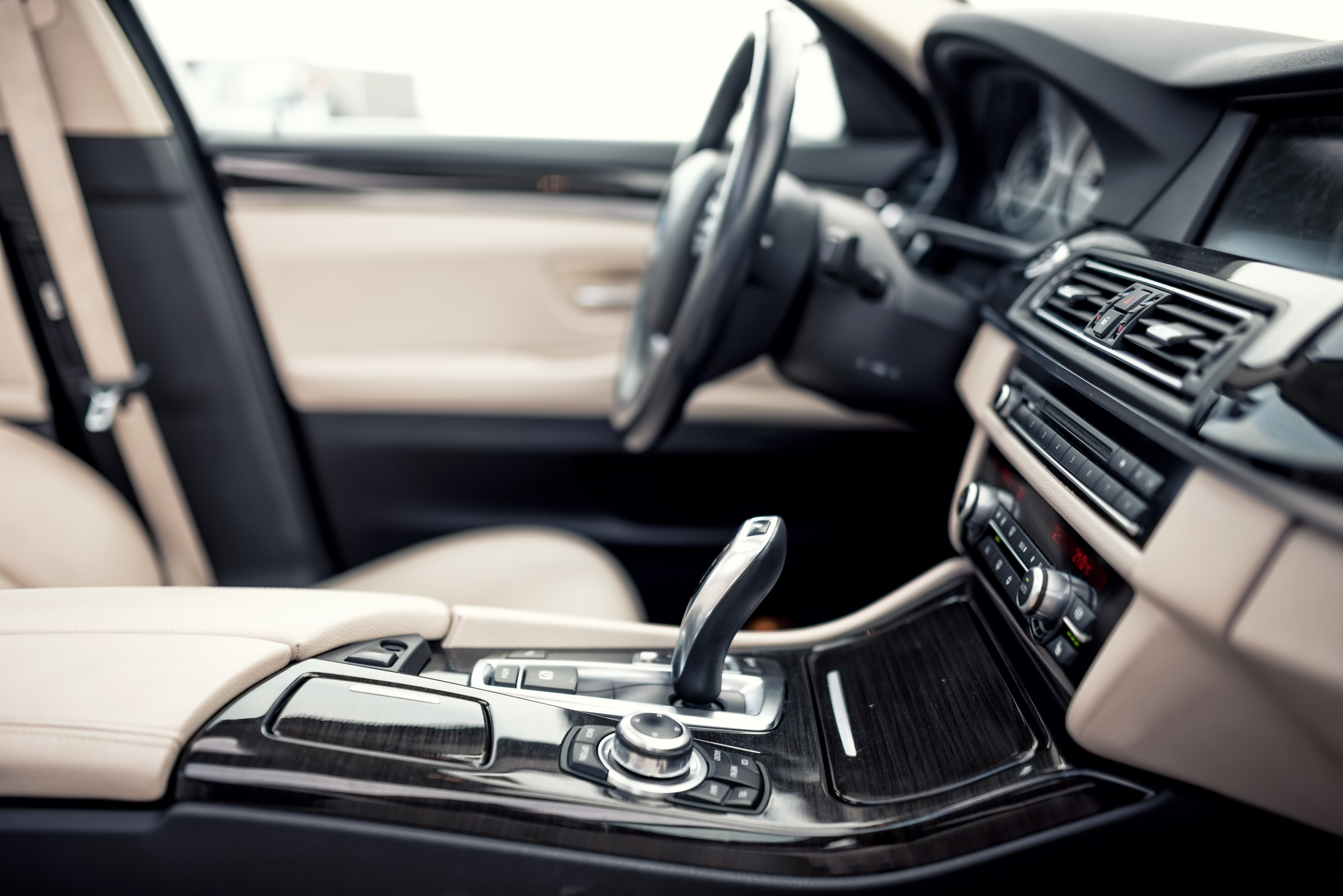 Detailed Interior of a Car