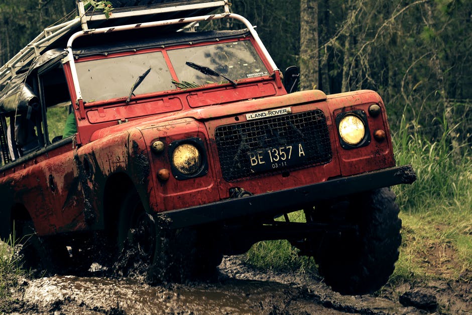 Car Is Stuck in Mud